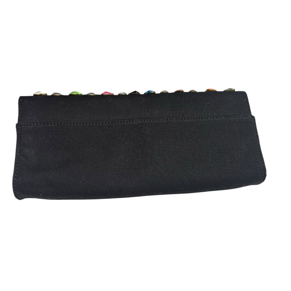 NWT Betsey Johnson Rare Candy Shop Colorful Hearts EW Flap Clutch Bag $150 - Picture 7 of 11
